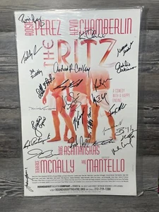 THE RITZ, CARTA FINESTRA BROADWAY FIRMATA CAST, CAST ORIGINALE FIRMATA - Foto 1 di 9