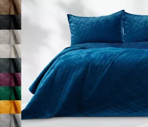 Tagesdecke Bettüberwurf Allzweckdecke Wohndecke Steppdecke Samt Steppung 564 - Bild 1 von 41
