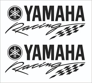2x Yamaha racing team decals stickers motorcycle helmet suv atv truck trailer
