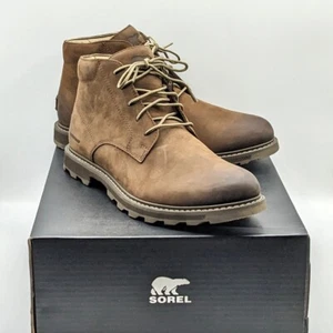 Sorel "Madson II Chukka WP" Stivali da uomo impermeabili in pelle pieno fiore (tabacco) - Foto 1 di 21