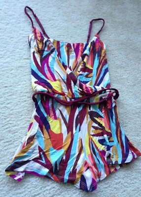 Missoni for Target romper jumper one piece abstract floral wrapfront  belted S - Image 1 of 4