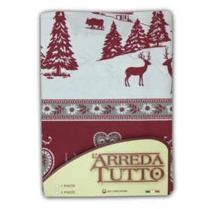 TELO COPRITUTTO GRAN FOULARD COPRILETTO COPRIDIVANO TESSUTO TIROLESE GARDENA ROS - Foto 1 di 6