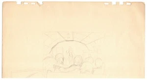 Storyboard aus Die größte Show der Welt (1959) handgezeichnet von Charlton Heston - Bild 1 von 3