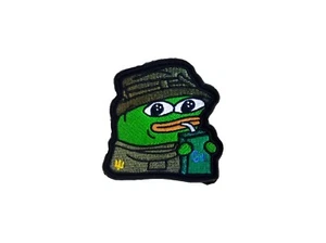 Pepe Frog with juice embroidered patch - Picture 1 of 1