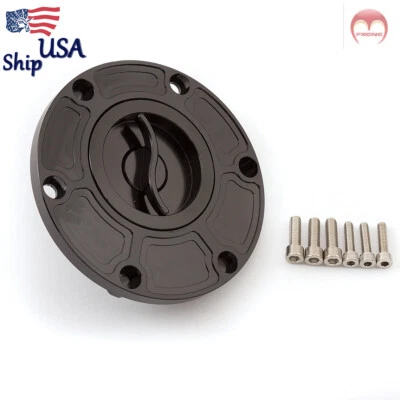1 CNC Fuel Gas Tank Cap Cover BLK For Triumph Sprint 1050 2005-2018 Motorcycle - Image 1 of 4
