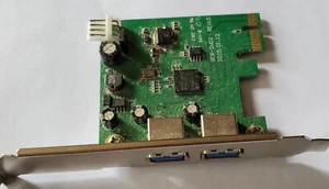 PCI Express PCIe to SuperSpeed USB 3.0 2-Port Expansion Card for Desktop PC - Picture 1 of 1