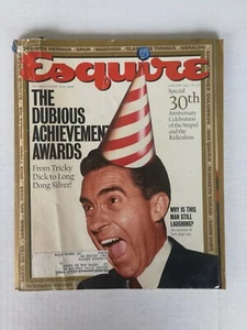 Esquire Magazine January 1992 - The Dubious Achievement Awards Richard Nixon - L - Imagen 1 de 2