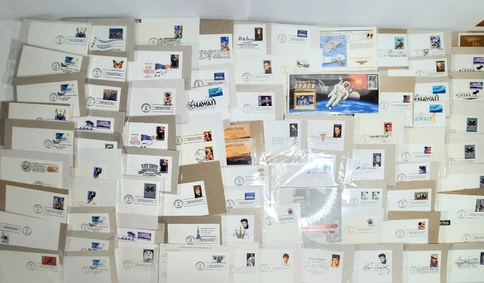 155 + 首日封面 - 迪士尼、名人、音乐家 - 全新 批量 — 第 1/4 张图片