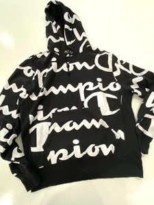 Champion Spell Out All Over Print Graphic Hoodie Men's Size L - Picture 1 of 7