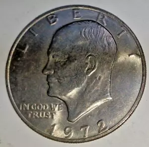 1972 D USA EISENHOWER ONE DOLLAR COIN - $ 1 US - ACTUAL COIN - $ 1.00 - 1972-D - Bild 1 von 4