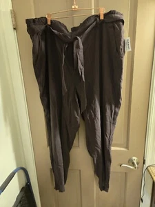 Neue 3x Old Navy pflaumenfarbene Paperbag Hose - Bild 1 von 3