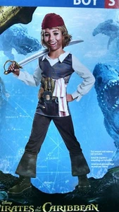XX 22891 Jack Sparrow Pirata Caraibi Morti Uomo Racconta No Tales Costume Ragazzi - Foto 1 di 1