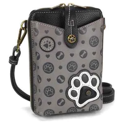 CHALA PAW PRINT Snap Crossbody Purse Adjustable Strap 5"W x 7.5"H x 1.5"D - NWT - Image 1 of 4