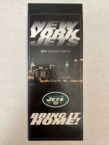 New York Jets 2011 Ladanian Tomlinson Final Season Ticket Booklet Sec 133 Row 3 Cover