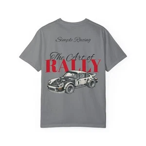 Porsche 911 Rally Car Racing T-shirt - Picture 1 of 15