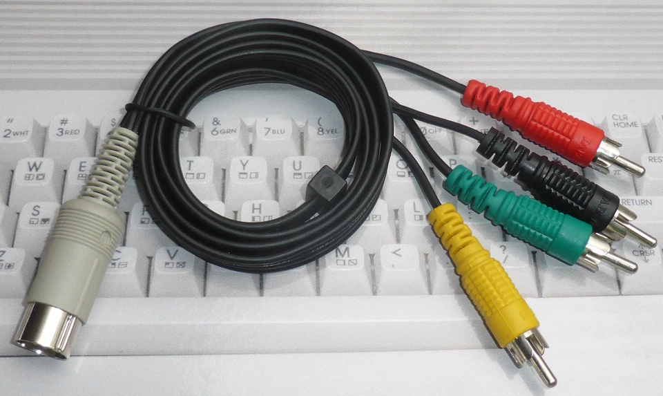 Commodore C64/128 Chroma - Luma & Audio ( Y/C + 2x Audio ) Kabel 1,5M  , Cable  - Bild 1 von 1
