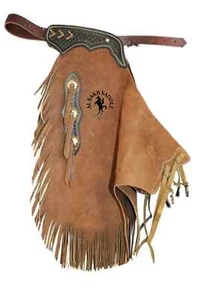 Basket Tooled chinks/chaps Suede Leather Bull/Equine Riding .With Free Shipping. - Picture 1 of 5