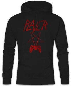 Player P Hoodie Kapuzenpullover Player Fun Slayer Gamer Gaming Pentagramm - Picture 1 of 1