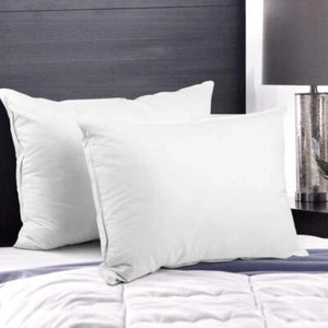Giselle Bedding Goose Feather Down Pillow Twin Pack - Picture 1 of 8