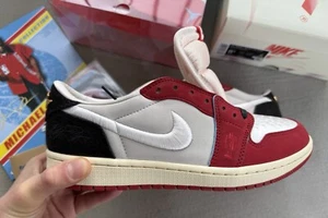 #242/1000 Jordan 1 Low OG SP Trophy Room Rookie Card Home Size 8.5 HV6157-100 - Picture 1 of 6