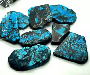 500 Ct Rare Natural Blue Spiderweb Arizona Turquoise Lot Loose Raw Gemstone - Picture 1 of 6