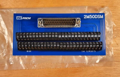 Augat RDI 2M50DSM Terminal Block Interface Module Board - Image 1 of 3
