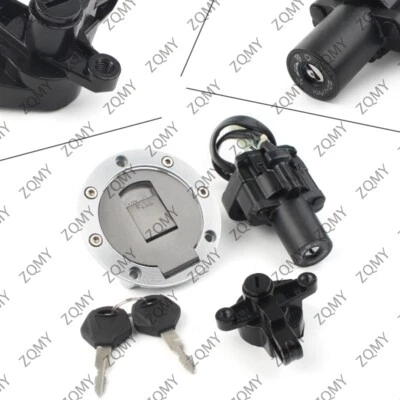 Chave de ignição Moto Tampa de gás Chave de bloqueio de assento se encaixa Yamaha YZF1000R/600R XJR600/400 - Imagem 1 de 4