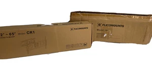 FLEXIMOUNTS CR1 Curved Panel TV Wandhalterung für 32"-65" UHD OLED 4k Samsu - Bild 1 von 21