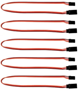 Apex RC Products JR Style 12" / 300mm Servo Extension - 5 Pack #1014 - Picture 1 of 3
