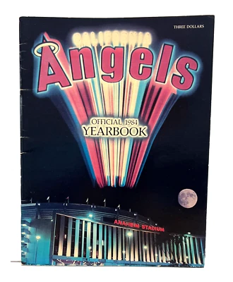 California Angels 1984 Yearbook Reggie Jackson Rod Carew Brian Downing - Image 1 of 4