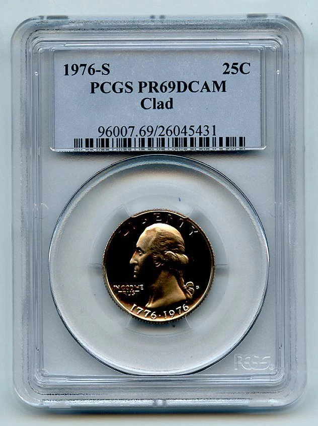 1976 S 25C Washington Quarter Proof PCGS PR69DCAM - Imagem 1 de 1
