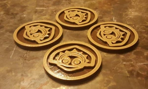 Polynesische Themen Tiki Untersetzer - 4er Set - Bild 1 von 11