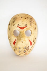 Bloody Jason Voorhees Hockey Mask, Friday 13th- Horror Movie Prop - Picture 1 of 8