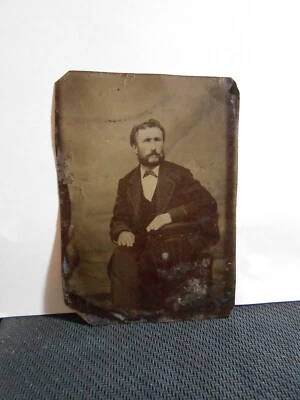 Cuadro muy antiguo montado en placa de metal! You Judge Age! ¡Envío gratis el mismo día pagado! Foto 1 de 4