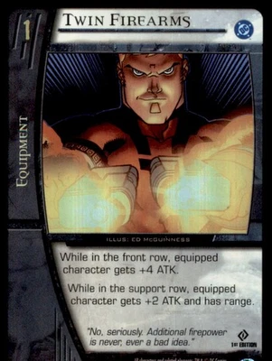 2004 U.D. VS System DC Origins 1st Edition Twin Firearms #DOR-164 Foil - Image 1 of 2