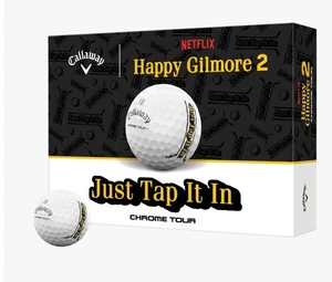 Callaway Chrome Tour Happy Gilmore 2 "Just Tap It In" Golf Balls 1 dozen - Picture 1 of 2