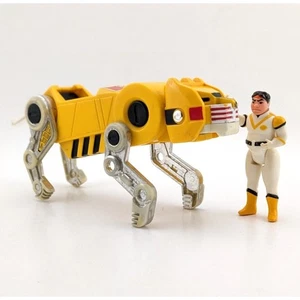 Voltron Hunk and Yellow Lion Figures 1984 WEP Ltd Panosh Place Missing Canopy - Picture 1 of 24