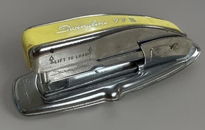 Vintage Swingline 77b Schreibtisch Büro Hefter gelb & chrom Metall funktioniert - Bild 1 von 7