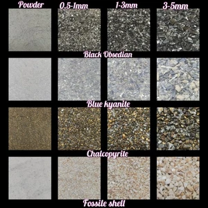 Piedras preciosas trituradas gruesas de todos los tamaños para hacer arte de joyería incrustación de madera para trabajar la madera - Imagen 1 de 25