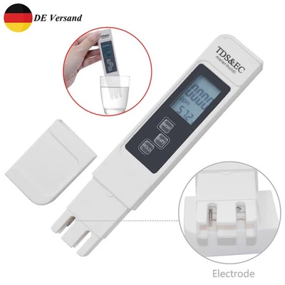 Wasserqualität Tester Digital TDS EC Messgerät Leitwertmessgerät Trinkwassertest - Bild 1 von 4