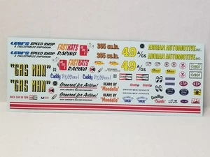 1949 Ford Coupe GAS MAN DECAL SHEET from AMT 1:25 Model Kit 49 DECALS - Picture 1 of 6