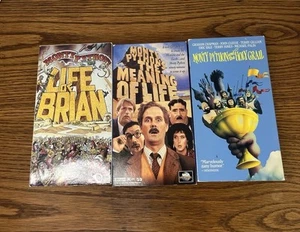 Monty Python and the Holy Grail, Life of Brian & The Meaning of Life VHS Lot - Picture 1 of 6