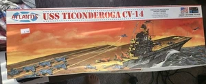 Modellbausatz USS Ticonderoga CV-14 Flugzeugträger Plastik Atlantis Maßstab 1:500 - Bild 1 von 10