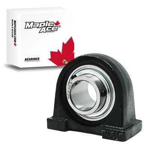 UCPA204 Tapped Base Pillow Block Bearing 20mm Bore, Self-Aligning, 3 Lips Seal - Picture 1 of 8