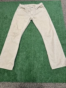 Pantalones para hombre Levi’s 514 calce recto 34x34 color caqui ropa de trabajo reparación envejecida - Imagen 1 de 7