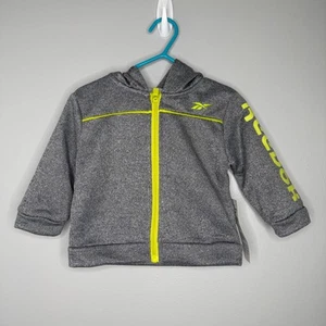 Reebok Boys Gray Zip Up Hoodie 12 Months - Picture 1 of 11
