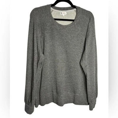 Sudadera gris seco suave cuello redondo talla 4 (XL) Foto 1 de 4