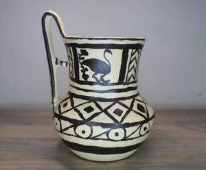 Dekorierte Keramik Kanne/Vase/klein 6,5" - Bild 1 von 6
