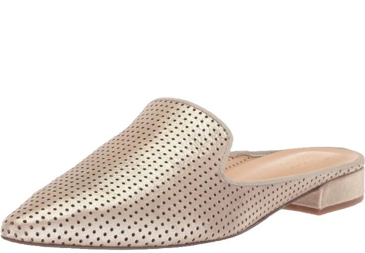 Zapatos sin cordones perforados Franco Sarto Somanta 8M de cuero dorado para mujer” Foto 1 de 4