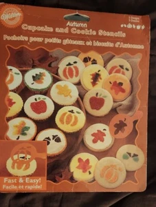 Brand-New Wilton Autumn /Fall Cupcake & Cookie Stencils including 5 Designs - Picture 1 of 7